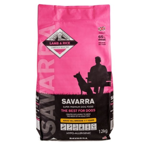 Savarra Adult Dog Lamb Сухой корм для взрослых собак с ягненком и рисом - 12 кг фото 1