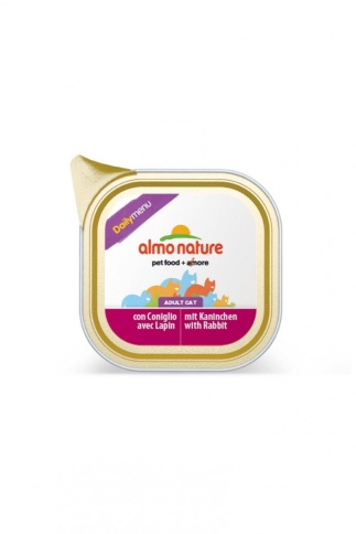 Almo Nature Daily Menu Adult Cat Rabbit паштет для взрослых кошек меню с кроликом - 100 г фото 1
