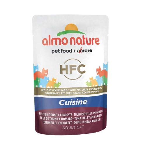 Almo Nature Classic Adult Cat Cuisine Tuna Fillet & Lobster паучи холистик для взрослых кошек с тунцом и лобстером - 55 г фото 2