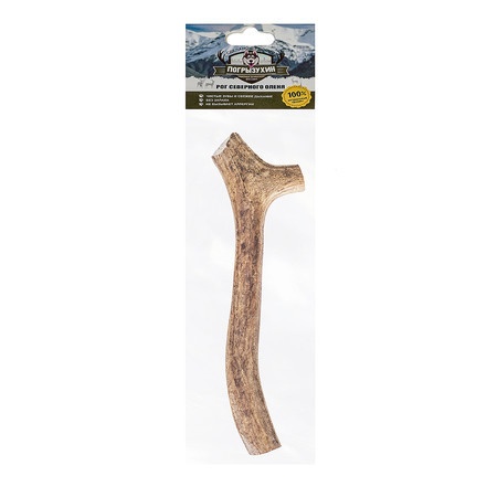 Лакомство Погрызухин для собак рог северного оленя M фото 1