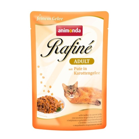 Animonda Паучи Rafine Soupe Adult с индейкой в морковном желе для взрослых кошек 100 г фото 2
