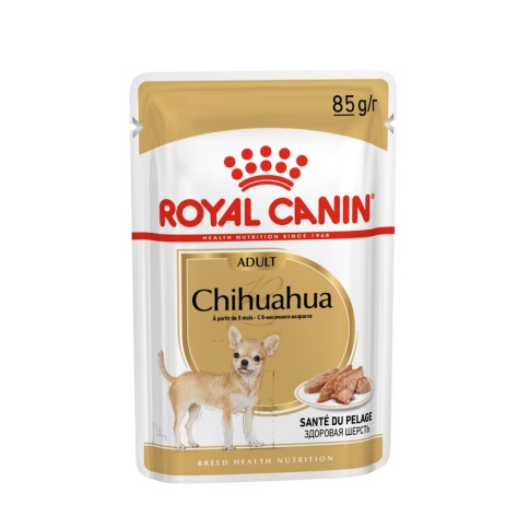Royal Canin Chihuahua Adult влажный корм в паучах для взрослых собак породы чихуахуа от 8 месяцев (паштет) - 85 г фото 1