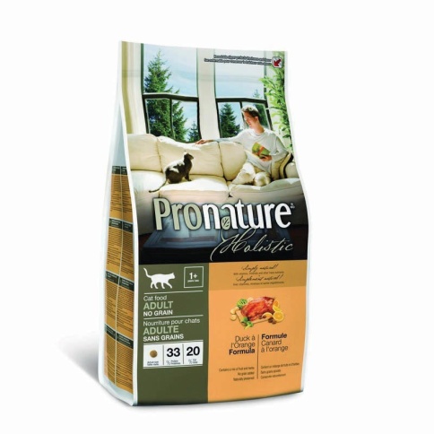 Pronature Holistic для кошек беззерновой с уткой и апельсином - 2,72 кг фото 2