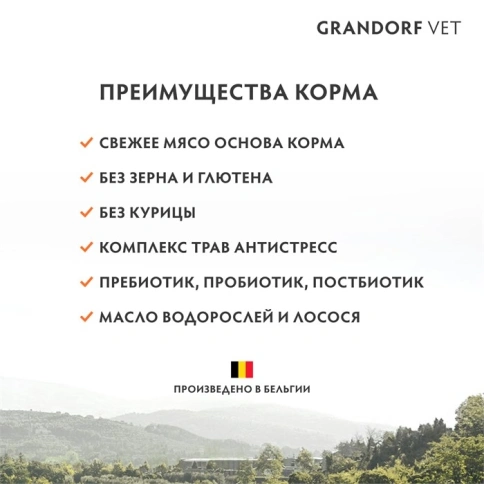 Сухой корм Grandorf Veterinary Diet Dermatosis лосось для кошек с заболеваниями кожи, 400 г фото 9