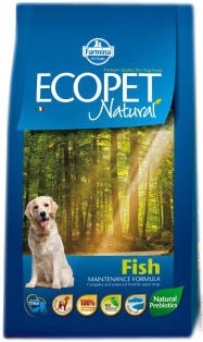 Farmina Ecopet Natural Fish сухой корм с рыбой для взрослых собак всех пород - 12 кг фото 1