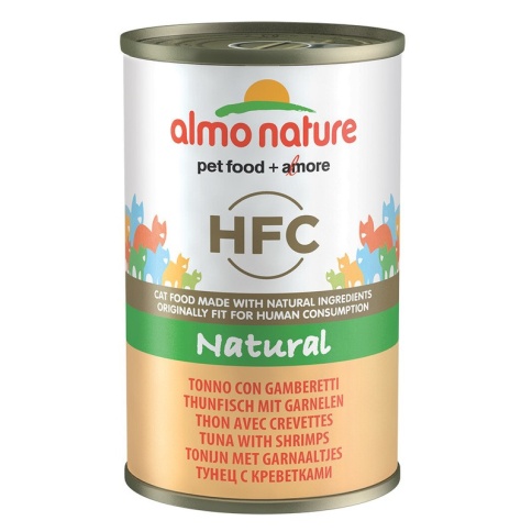 Almo Nature Classic Adult Cat Tuna&Shrimps консервированный корм с тунцом и креветками в бульоне для взрослых кошек - 40 г фото 2