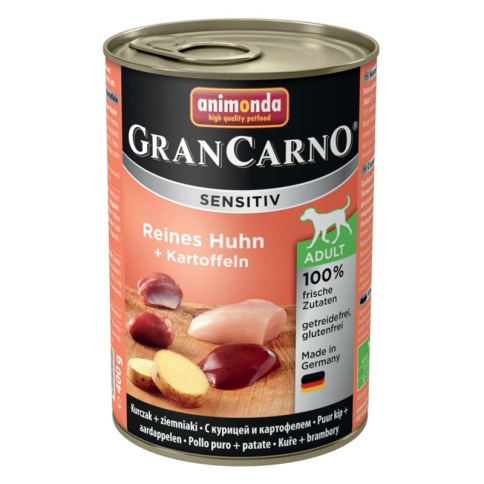 Animonda GranCarno Sensitiv / Анимонда Гран Карно Сенситив с курицей и картофелем для чувствительных собак 400 г (консервы) фото 2