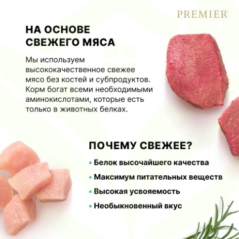Сухой корм Premier со вкусом ягненка и индейки для взрослых кошек крупных пород, 2 кг фото 11