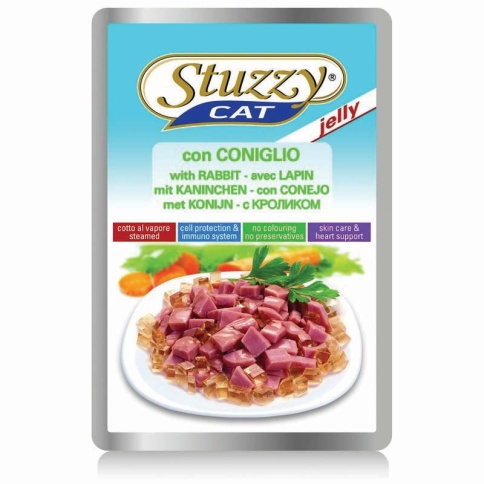 Stuzzy Cat для кошек в паучах с кроликом в желе - 100 г фото 2