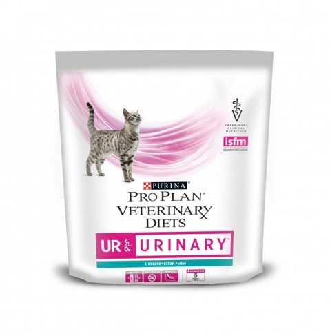 Pro Plan Veterinary Diets Feline UR Urinary with Ocean Fish dry 350 гр фото 1