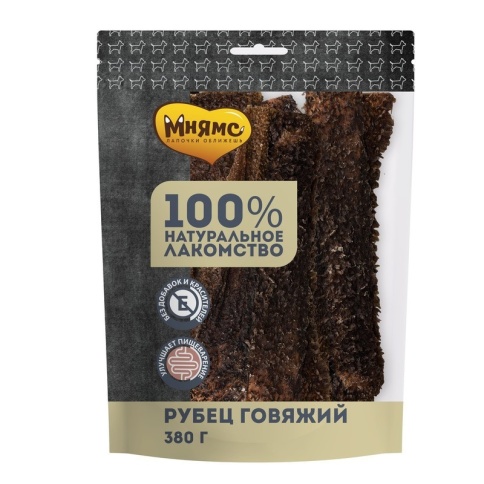 Мнямс лакомство для собак рубец говяжий 380 г фото 1