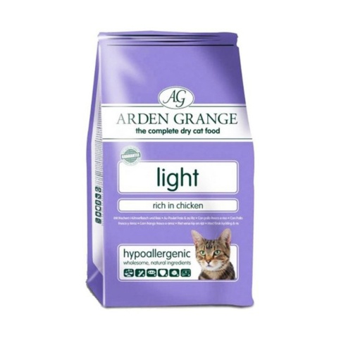 Arden Grange Adult Cat Light сухой беззерновой диетический корм для взрослых кошек с курицей и рисом - 4 кг фото 2