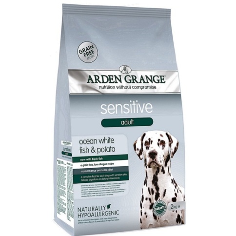 Arden Grange GF Sensitive сухой беззерновой корм для собак с деликатным желудком и чувствительной кожей с белой рыбой и картофелем - 2 кг фото 2