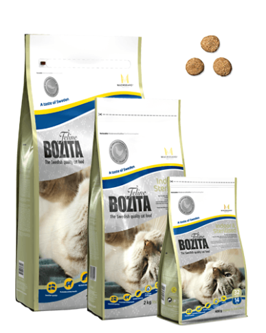 Bozita Feline Indoor & Steralised сухой корм для домашних и стерилизованных кошек с курицей - 10 кг фото 1