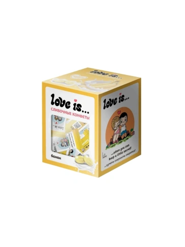 Сливочные жевательные конфеты "Love is..." со вкусом банана 85г фото 1