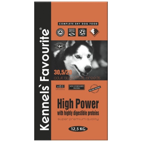 Kennels` Favourite High Power корм для взрослых крупных собак с высоким уровнем активности 20 кг фото 2