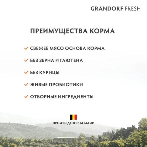 Сухой корм Grandorf Fresh Dog для взрослых собак средних и крупных пород для здоровья кожи и шерсти лосось с бататом 10 кг фото 3