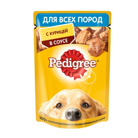 Pedigree влажный корм для взрослых собак с курицей в паучах - 85 г фото 1