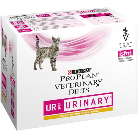 Влажный корм Purina Pro Plan Veterinary Diets UR Urinary для взрослых кошек с болезнями нижних отделов мочевыводящих путей с курицей - 85 г фото 1