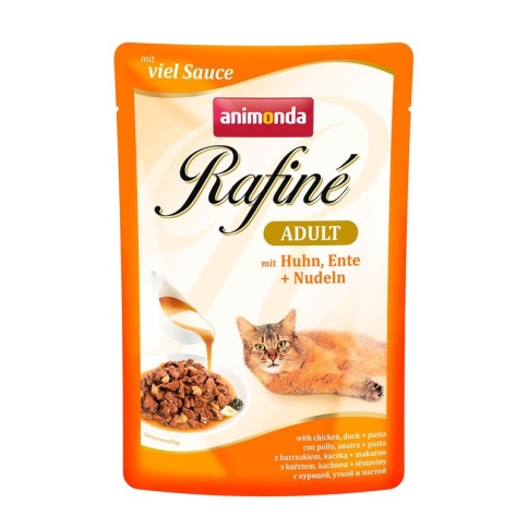 Animonda Паучи Rafine Soupe Adult с курицей, уткой и пастой для взрослых кошек 100 г фото 2