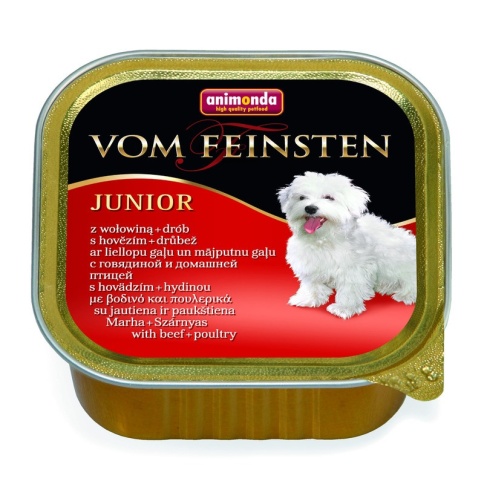 Animonda Vom Feinsten Junior / Анимонда Вомфейнштейн Юниор с говядиной и мясом домашней птицы 150 г (консервы) фото 2