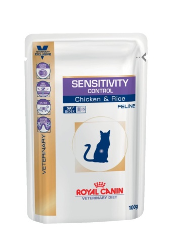 Royal Canin VD Sensitivity Control Feline диета для кошек при пищевой аллергии/непереносимости 85 гр (уп 24) соус фото 1