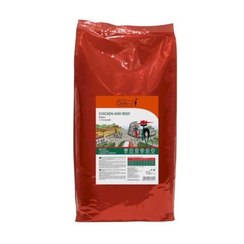 Dailycat Casual line Kitten Chicken and Beef сухой корм для котят с курицей и говядиной - 10 кг фото 1