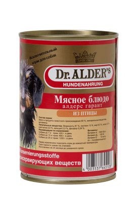 Консервы Dr. Alder's Garant для взрослых собак с курицей 400 г фото 1