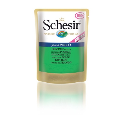 Schesir для котят в паучах с филе цыпленка - 100 г фото 2