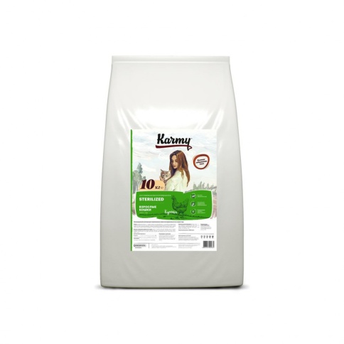 Karmy Sterilized для стерилизованных кошек c курицей фото 1