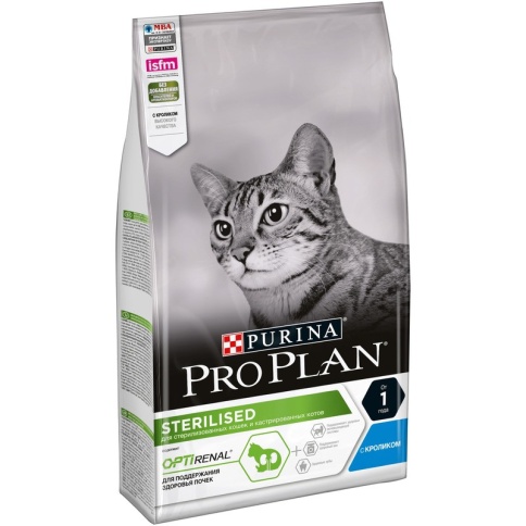 Pro Plan Cat Adult Sterilised сухой корм для стерилизованных кошек с кроликом - 1,5 кг фото 2