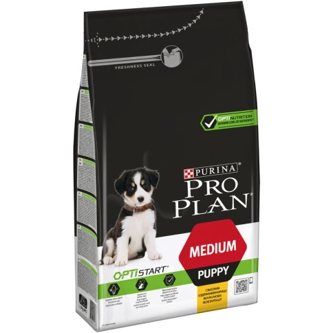 Сухой корм Purina Pro Plan Medium Puppy для щенков средних пород с курицей - 1,5 кг фото 1