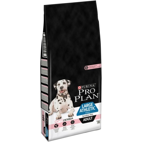 Purina Pro Plan Large Athletic Adult Sensitive Skin Salmon для взрослых крупных собак атлетического телосложения с чувствительной кожей лосось - 14 кг фото 2