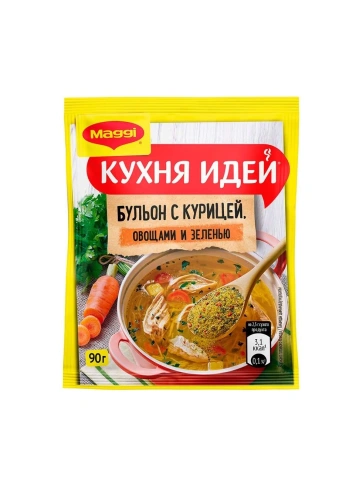 Магги Кухня идей бульон куриный 90г фото 1