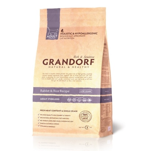 Grandorf Adult Sterilised Rabbit Rice 400 гр фото 1