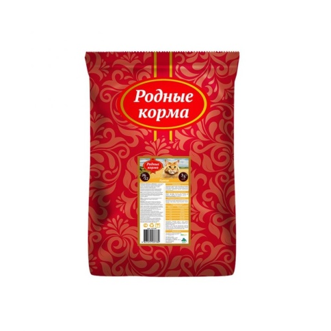 Родные корма сухой корм для взрослых кошек с курицей - 10 кг фото 2