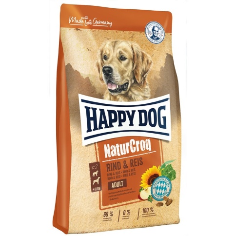 Happy Dog Premium NaturCroq Rind & Reis для собак с говядиной и рисом - 4 кг фото 2