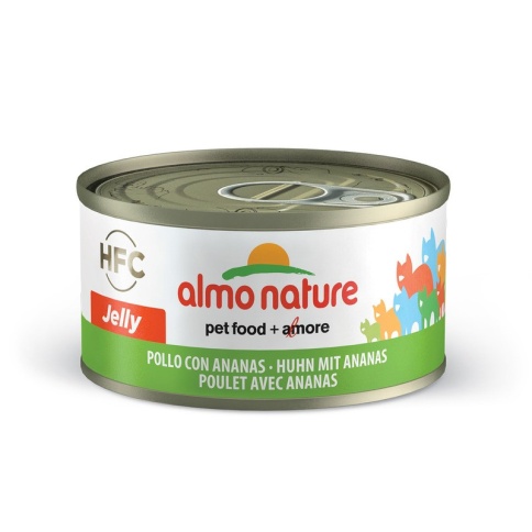 Almo Nature Legend Adult Cat Chicken&Pineapple консервированный корм с цельными кусочками курицы и ананасом для взрослых кошек - 70 г фото 2