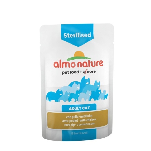 Almo Nature Functional Adult Cat Sterilised with Chicken консервы с цыпленоком для взрослых стерилизованных кошек - 70 г фото 2