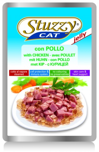 Stuzzy Cat для кошек в паучах с курицей в желе - 100 г фото 1