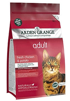 Arden Grange Adult Cat Chicken & Potato корм сухой беззерновой для взрослых кошек с курицей и картофелем - 4 кг фото 1
