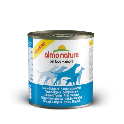 Almo Nature Classic Dog Skip Jack Tuna консервы для собак с полосатым тунцом в собственном бульоне - 290 г фото 1