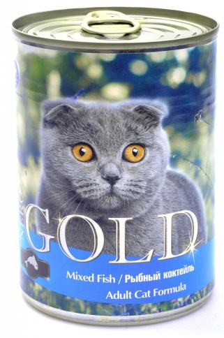 Nero Gold Adult Cat Formula Mixed Fish 810 г фото 1