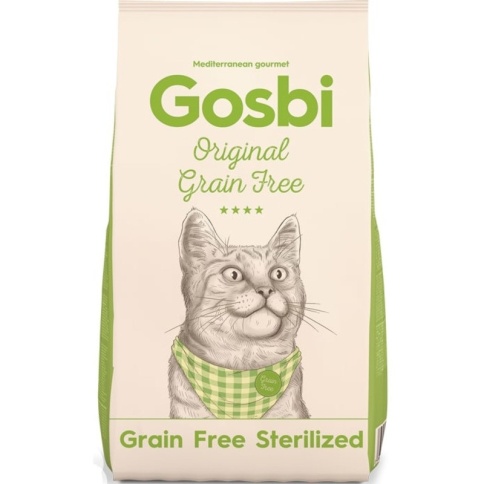 Сухой беззерновой корм Gosbi Original Cat Grain Free Sterilized для стерилизованных кошек с курицей - 1 кг фото 1