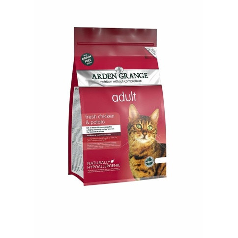 Arden Grange Adult Cat Chicken & Potato корм сухой беззерновой для взрослых кошек с курицей и картофелем - 4 кг фото 2