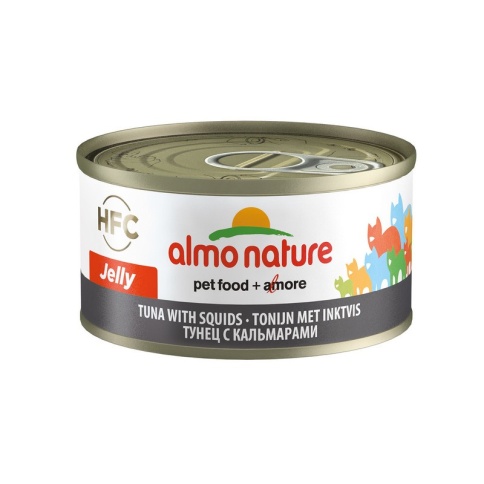 Almo Nature Legend Adult Cat Tuna&Squids консервированный корм с цельными кусочками тунца и кальмарами в бульоне для взрослых кошек - 70 г фото 2