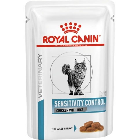 Royal Canin VD Sensitivity Control Feline диета для кошек при пищевой аллергии/непереносимости 85 гр (уп 24) соус фото 2