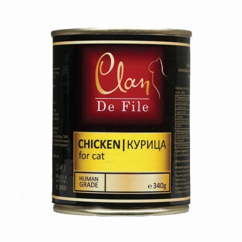 Консервы Clan De File для кошек с курицей - 340 г фото 2