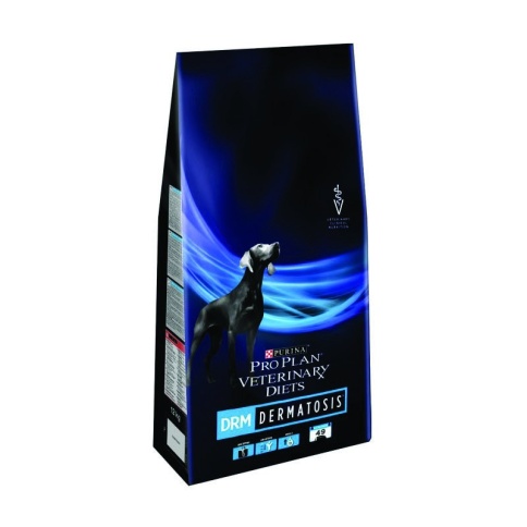 Сухой корм Pro Plan Veterinary DRM Dermatosis для взрослых собак при дерматозах 12 кг фото 1