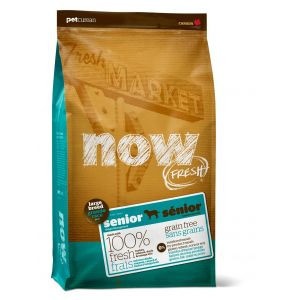 NOW Fresh Large Breed Grain Free сухой беззерновой корм для пожилых собак крупных пород и собак, склонных к избыточному весу, с индейкой, уткой и овощами - 5,45 кг фото 1